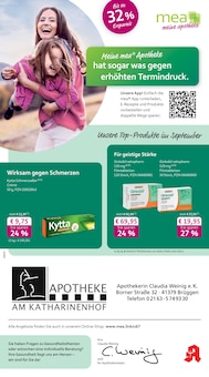 mea - meine apotheke Prospekt der KW 36 "Unsere September-Angebote" Aktueller mea - meine apotheke Prospekt "Unsere September-Angebote" Seite 1 von 4 Seiten