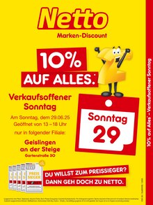 Aktueller Netto Marken-Discount Geislingen (Steige) Prospekt Netto Marken-Discount Geislingen (Steige) Prospekt "10% auf ALLES" mit 2 Seiten