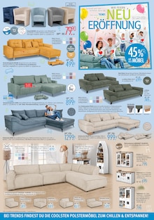 Couch im Trends Prospekt "Wir feiern Neueröffnung - Schnell wie nie! Schöner denn je!" mit 8 Seiten (Bottrop)
