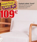 Promo Fauteuil côtelé "Scott" à 109,00 € dans le catalogue Bazarland à Bagnols-sur-Cèze