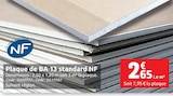 Promo Plaque de BA 13 standard NF à 2,65 € dans le catalogue LaMaison.fr à Évron