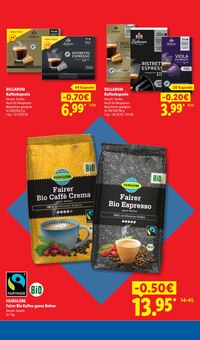 Kaffeebohnen im aktuellen Lidl Prospekt (Mönchengladbach) Kaffeebohnen im Lidl Prospekt "Der Preisführer macht Deutschland dauerhaft günstiger!" mit 38 Seiten (Mönchengladbach)