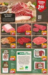 Bio Fleisch Angebot im aktuellen REWE Prospekt auf Seite 9