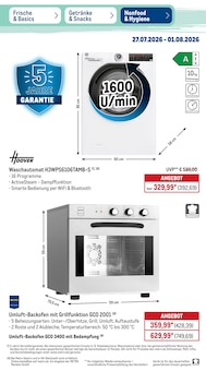 Backofen im METRO Prospekt "Wochenangebote Getränke & Snacks" mit 51 Seiten (Berlin)