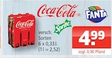 Aktuelles Coca-Cola, Fanta, Sprite Angebot bei Getränke Oase in Dortmund ab 4,99 €