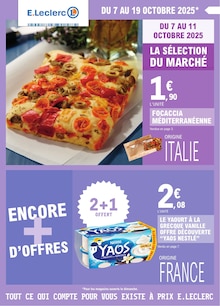 Catalogue E.Leclerc de la semaine 42, "TOUT CE QUI COMPTE POUR VOUS EXISTE À PRIX E.LECLERC", page 1, 07/10/2025 - 19/10/2025 Prospectus E.Leclerc en cours, "TOUT CE QUI COMPTE POUR VOUS EXISTE À PRIX E.LECLERC", page 1 sur 28