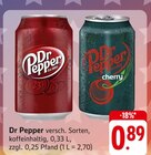 Dr Pepper oder Dr Pepper Cherry Angebote von Dr Pepper bei EDEKA Ludwigshafen für 0,89 €