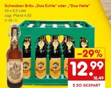 Aktuelles „Das Echte“ oder „“Das Helle“ Angebot bei Netto Marken-Discount in Albstadt ab 12,99 €