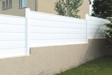 Lame de clôture PVC blanc - L. 1,80 m x l. 20 cm x Ép. 30 mm à Brico Dépôt dans Rumigny