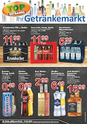 TOP Getränke Discounter Prospekt der aktuellen Woche mit 4 Seiten, gültig von 08.06.2026 bis 13.06.2026, in Meerbusch und Umgebung Aktueller TOP Getränke Discounter Prospekt in Meerbusch und Umgebung, "Aktuelle Angebote" mit 4 Seiten, 08.06.2026 - 13.06.2026