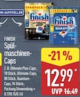 Ultimate Plus-Caps von Finish für 12,99 € bei ALDI Nord im Angebot Ultimate Plus-Caps von Finish im aktuellen ALDI Nord Prospekt