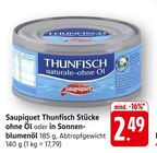 Thunfisch Stücke ohne Öl Angebote von Saupiquet bei E center Reutlingen für 2,49 €