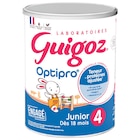 Lait Junior Optipro Guigoz à 10,57 € dans le catalogue Auchan Hypermarché