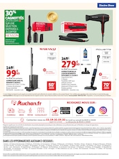 Promos Aspirateur Balai dans le catalogue "ÉLECTROSHOW" de Auchan Hypermarché Aspirateur Balai en promo dans le catalogue Auchan Hypermarché à la page 3
