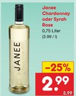 Chardonnay von Janee für 2,99 € bei Netto Marken-Discount im Angebot Chardonnay von Janee im aktuellen Netto Marken-Discount Prospekt