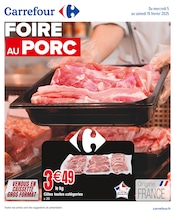 Viande De Porc Angebote im Prospekt "FOIRE AU PORC" von Carrefour auf Seite 1