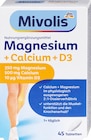 Magnesium + Calcium + D3 Tabletten 45 St Angebote von Mivolis bei dm-drogerie markt Salzgitter für 1,95 €