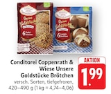 Unsere Goldstücke Dinkel-Brötchen im Angebot bei EDEKA in Aschaffenburg Unsere Goldstücke Dinkel-Brötchen Angebote von Conditorei Coppenrath & Wiese bei EDEKA Aschaffenburg für 1,99 €