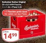 Budvar Original Angebote von Budweiser bei GLOBUS Erfurt für 14,99 €