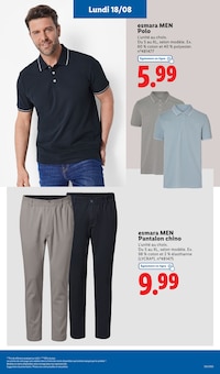 Promo Pantalon chino homme dans le catalogue Lidl du moment à la page 67