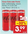 Coca-Cola im Angebot bei Netto Marken-Discount in Delitzsch Coca-Cola Angebote bei Netto Marken-Discount Delitzsch für 3,99 €