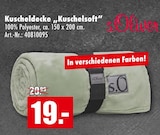 Kuscheldecke Kuschelsoft im Möbel Mahler Siebenlehn Prospekt Kuscheldecke Kuschelsoft von s.Oliver im aktuellen Möbel Mahler Siebenlehn Prospekt für 19,00 €