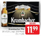 Pils Angebote von Krombacher bei EDEKA Aschaffenburg für 11,99 €