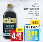 Espresso Kaffeekonzentrat Angebote von Jacobs bei WEZ Bad Salzuflen für 3,99 €