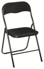 Chaise pliante PVC noir - 5FIVE - Intermarché à Charleville-Mézières Chaise pliante PVC noir - 5FIVE en promo chez Intermarché Charleville-Mézières à 9,99 €