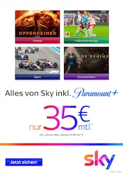 Aktueller Sky Augsburg Prospekt "Alles von Sky inkl. Paramount+" mit 4 Seiten