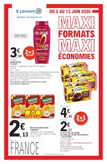 Catalogue E.Leclerc à Cholet cette semaine, valable du 02/06/2026 au 13/06/2026 Prospectus E.Leclerc à Cholet, "MAXI FORMATS MAXI ÉCONOMIES", 27 pages de promos valables du 02/06/2026 au 13/06/2026