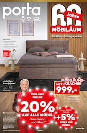 Aktueller porta Möbel Möbel & Einrichtung Prospekt in Uchte und Umgebung, "60 JAHRE MÖBILÄUM" mit 16 Seiten, 05.10.2025 - 18.10.2025