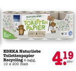 Naturliebe Toilettenpapier Recycling bei EDEKA im Wörth Prospekt für 4,19 €