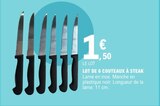 Lot de 6 couteaux à steak à 1,50 € dans le catalogue E.Leclerc