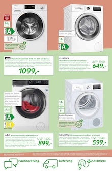 Waschmaschine im EP: Prospekt "volle Waschkraft für wenig Pulver." mit 12 Seiten (Brühl)
