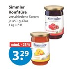 Konfitüre im V-Markt Prospekt Konfitüre von Simmler im aktuellen V-Markt Prospekt für 3,29 €