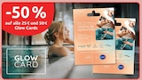 -50 % von Glow Card im aktuellen budni Prospekt