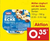 Joghurt mit der Ecke Angebote von Müller bei Netto Marken-Discount Haltern am See für 0,35 €