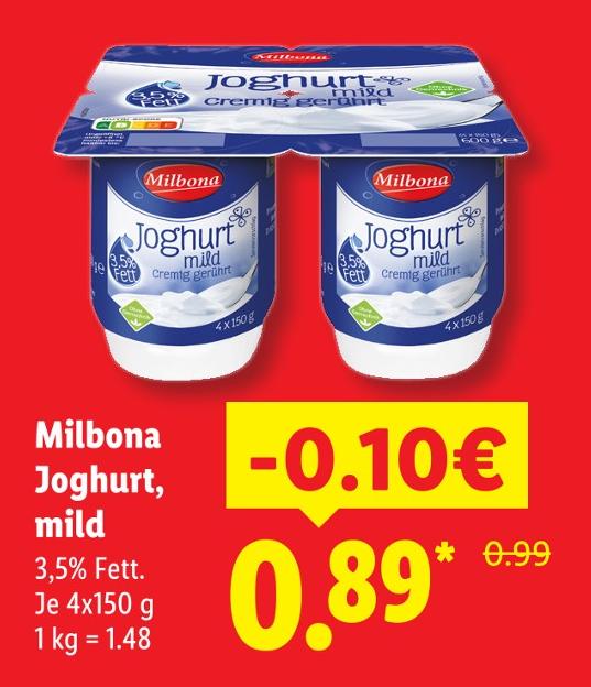 Joghurt, mild