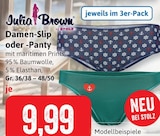 Damen-Slip oder -Panty Angebote von Julia Brown bei Kaufhaus Stolz Stralsund für 9,99 €