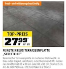 Feinsteinzeug Terrassenplatte "Streetline"  im aktuellen OBI Prospekt für 27,99 €