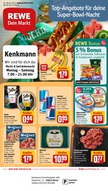 Aktueller REWE Prospekt mit Fleisch, "Dein Markt", Seite 1