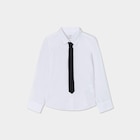 Chemise manches longues avec cravate blanc garçon - La Halle Chemise manches longues avec cravate blanc garçon à 15,99 € dans le catalogue La Halle