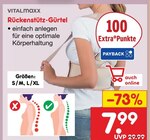 Rückenstütz-Gürtel Angebote von Vitalmaxx bei Netto Marken-Discount Bremerhaven für 7,99 €