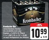 Bier im Angebot bei E center in Nürnberg Bier Angebote von Krombacher bei E center Nürnberg für 10,99 €