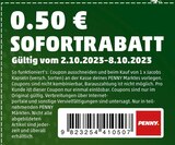 0,50 € RABATT Angebote bei Penny-Markt Aschaffenburg