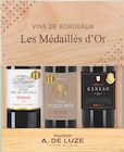 Coffret de 3 bouteilles bordeaux rouge château roc de minvielle + bordeaux rouge château du clos des prévôt + bordeaux rouge château geneau dans le catalogue Netto