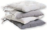 Galette de chaise Chambray 5 boutons 40X40X3CM - U Maison en promo chez Super U Roanne à 3,90 €