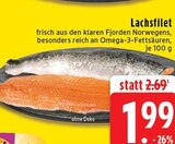 Aktuelles Lachsfilet Angebot bei EDEKA in Mönchengladbach ab 1,99 €