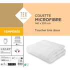 La couette microfibre tempérée - TEX HOME en promo chez Carrefour Troyes à 18,74 €